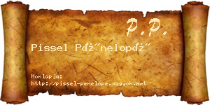 Pissel Pénelopé névjegykártya